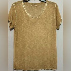 Gigi Moda top with metallic trim